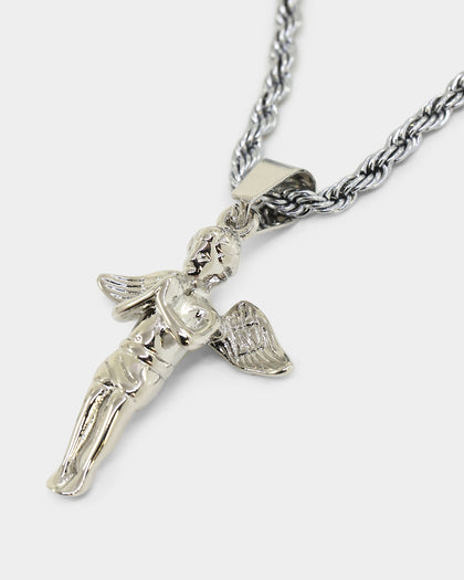 NXS Cupids Rope Necklace White Gold