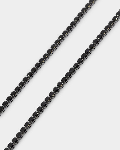 NXS 3mm Tennis Chain Iced Black