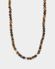 NXS Tiger Eye Necklace Steel/Brown