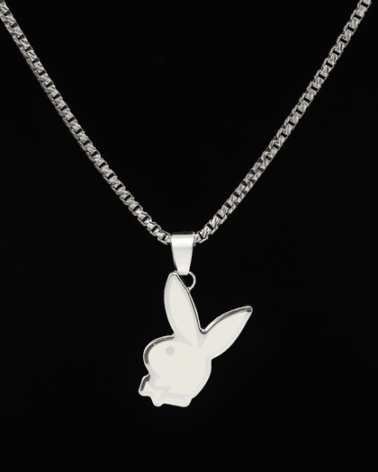 Playboy By House Of Auric Playboy Bunny Pendant Sterling Silver