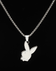 Playboy By House Of Auric Playboy Bunny Pendant Sterling Silver
