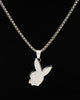 Playboy By House Of Auric Playboy Bunny Pendant Sterling Silver