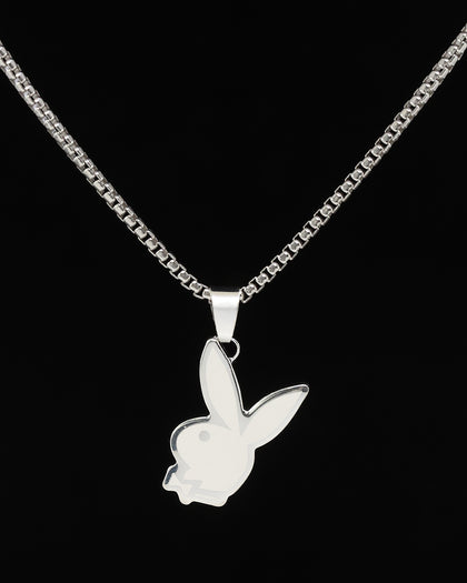 Playboy By House Of Auric Playboy Bunny Pendant Sterling Silver