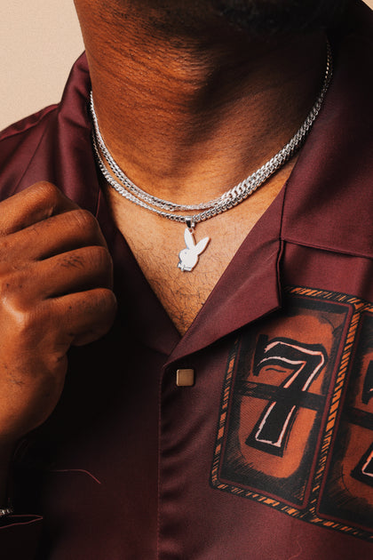 Playboy By House Of Auric Playboy Bunny Pendant Sterling Silver