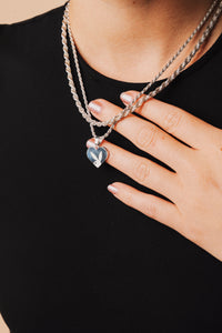 Playboy By House Of Auric Playboy Heart Pendant Sterling Silver