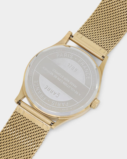 Carre Tourbillion Watch Gold