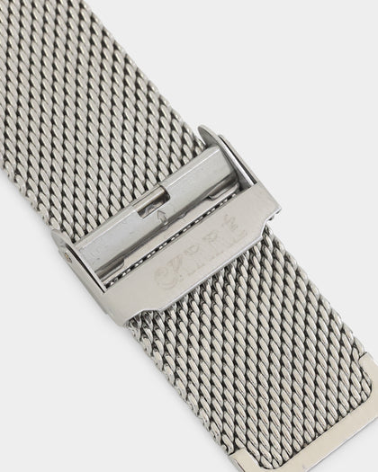 Carre Tourbillion Watch Silver