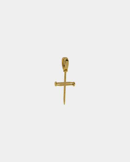 NXS Iced Nail Pendant Iced Gold