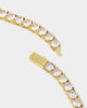NXS Iced Cross Tennis Chain Iced Gold