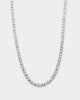 NXS Jesse Duo Stone Chain Iced White Gold