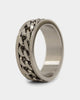 Loiter Serrated Cuban Ring Stainless Steel