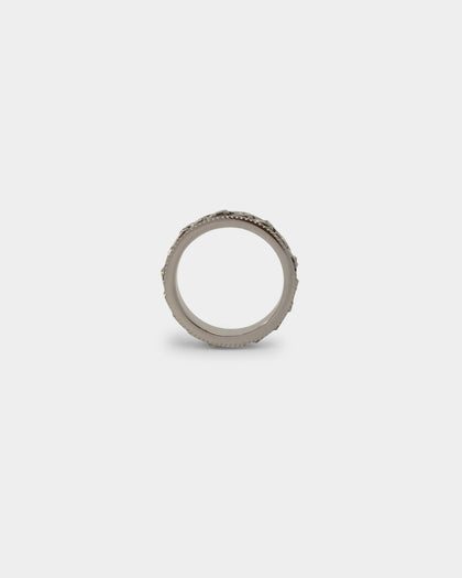 Loiter Serrated Cuban Ring Stainless Steel