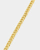 NXS Flat Faced Curb Bracelet Gold