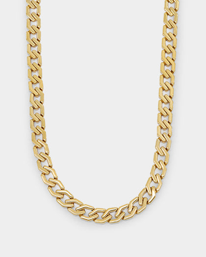 NXS Hex Cut Curb Chain Gold