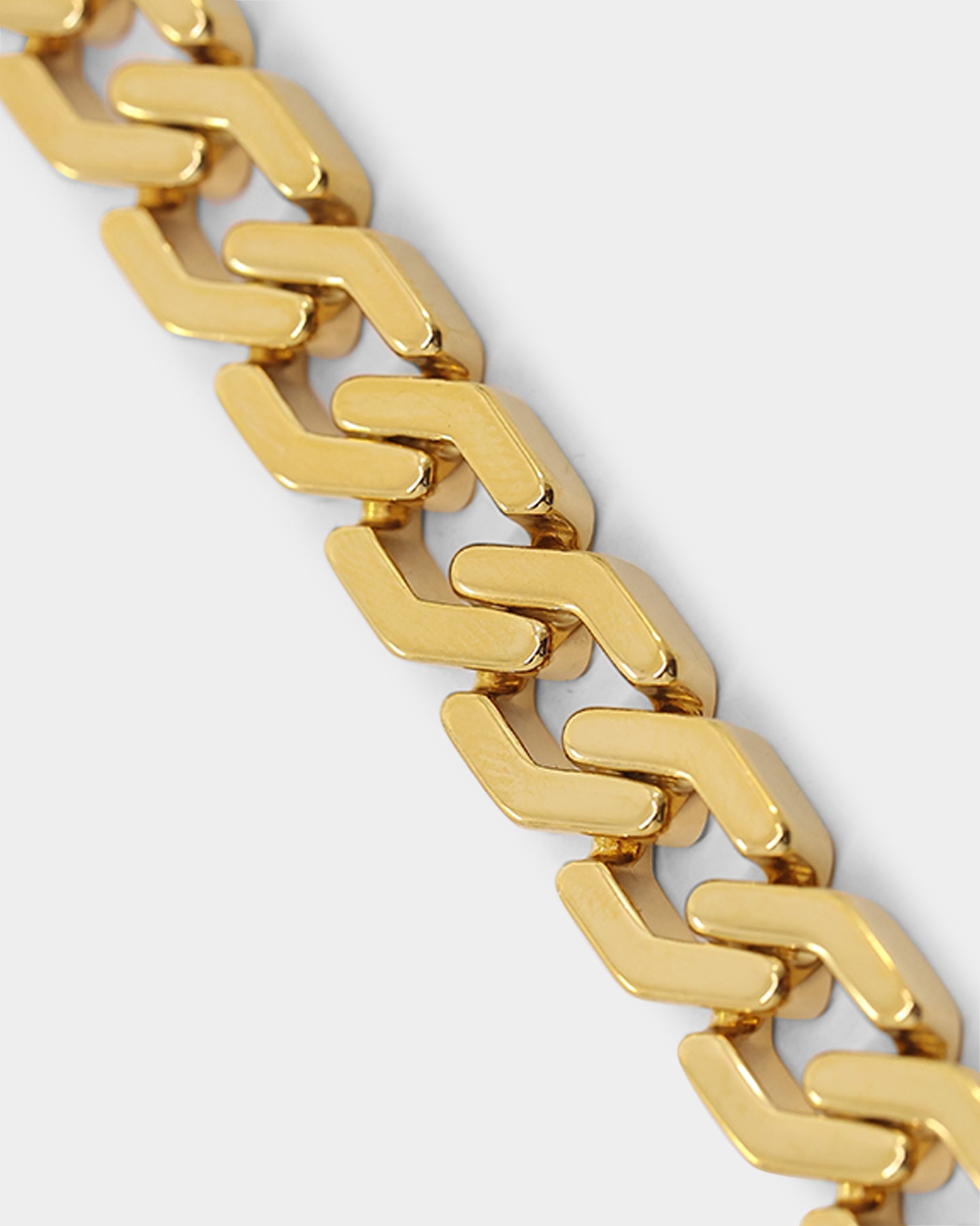 NXS Hex Cut Curb Chain Gold | Culture Kings US