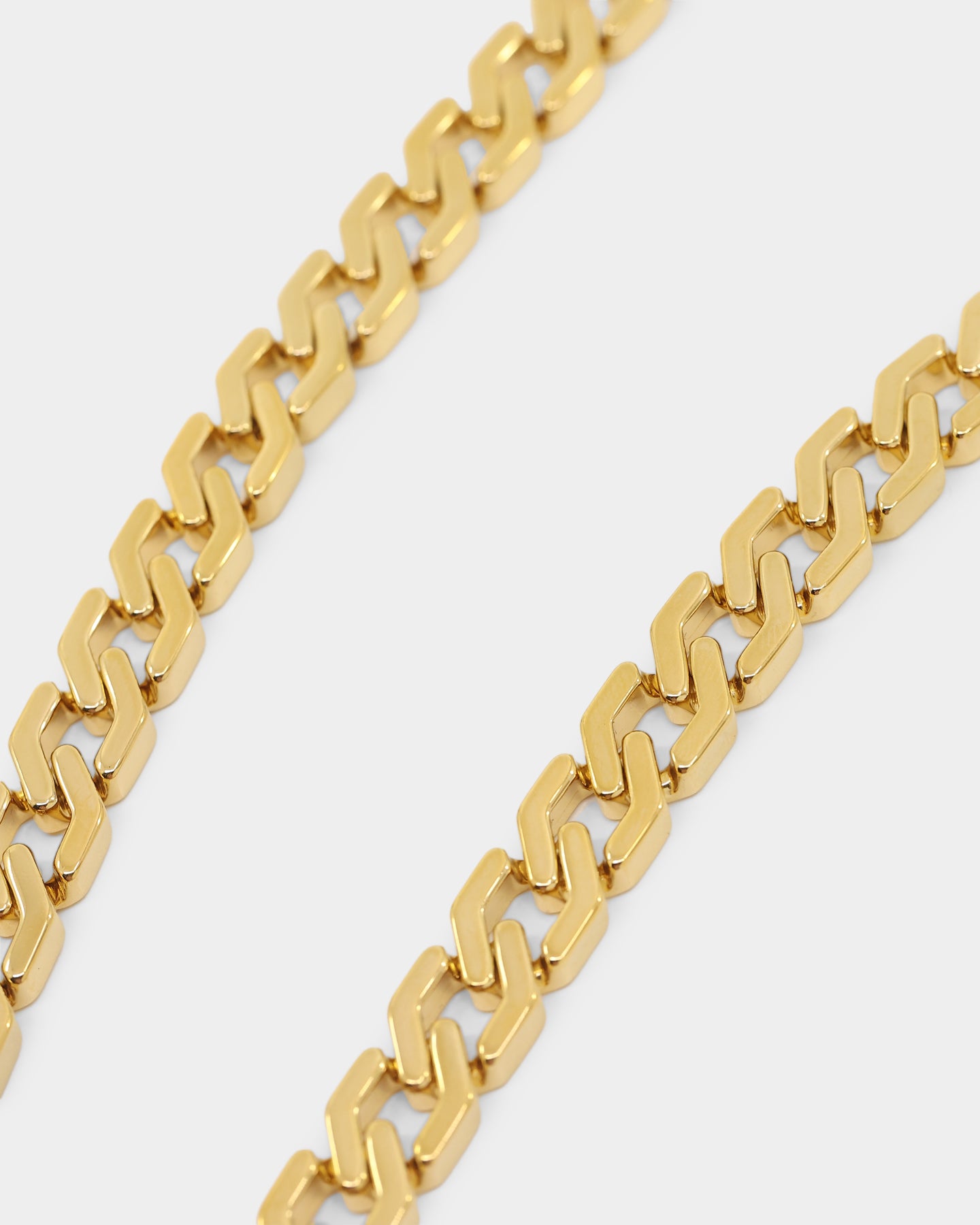 NXS Hex Cut Curb Chain Gold | Culture Kings US