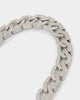 NXS Hex Cut Curb Chain White Gold