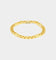 NXS Sharp Cut Figaro Bracelet Gold