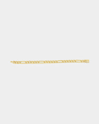NXS Sharp Cut Figaro Bracelet Gold