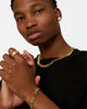 NXS Sharp Cut Figaro Bracelet Gold