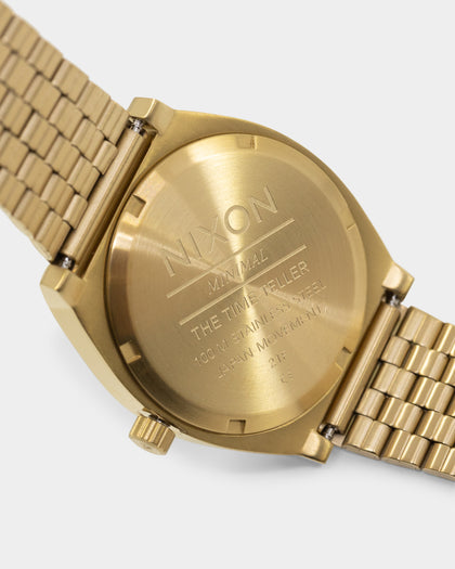 Nixon Time Teller Watch Light Gold/Cobalt