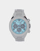 Guess Mainline Empire Watch Silver/Aqua Blue