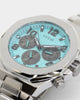 Guess Mainline Empire Watch Silver/Aqua Blue
