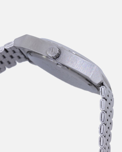 Nixon Time Teller Watch Silver/Mandarin