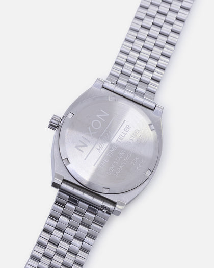 Nixon Time Teller Watch Silver/Mandarin
