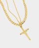 NXS Crucifix Chain Set Gold