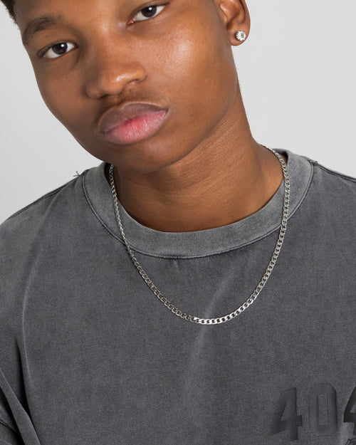 NXS 4.3mm Smooth Cut Cuban Chain White Gold