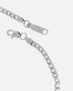 NXS 4.3mm Smooth Cut Cuban Chain White Gold