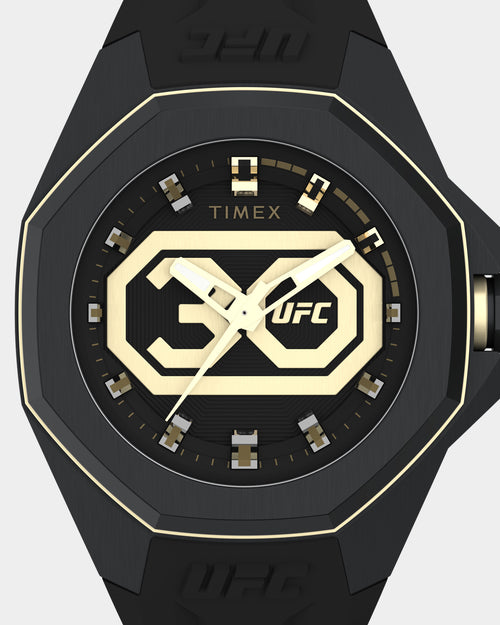 UFC X Timex Watches UFC Pro 45mm 30th Anniversary Watch Black/Gold