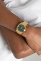 Nixon Time Teller Watch Gold/Green Sunray