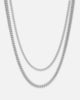 NXS Duo Cuban Set White Gold