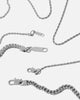 NXS Franco Rope Chain Set White Gold
