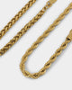 NXS Wheat Rope Bracelet Set Gold