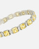 NXS Marcus Duo Stone Bracelet Citrine/Iced White Gold