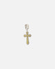 NXS Iced Sanctity Cross Pendant Citrine/Iced White Gold