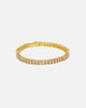 NXS Iced Baguette Bracelet Iced Gold