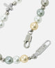 NXS Coloured Cross Pearl Bracelet Multi/White