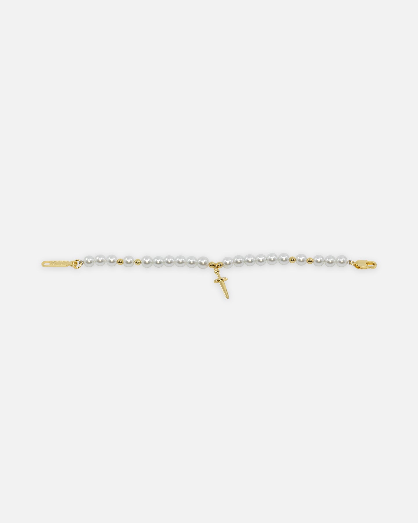 NXS Dagger Pearl Bracelet Pearl/Gold | Culture Kings US