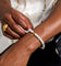 NXS Dagger Pearl Bracelet Pearl/Gold