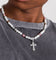 NXS Coloured Cross Pearl Necklace Multi/White