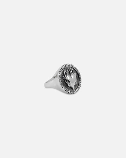 NXS Burning Heart Ring White Gold