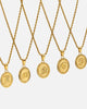 NXS Vintage Letter Necklace Gold