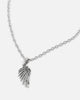 NXS Wing Necklace White Gold