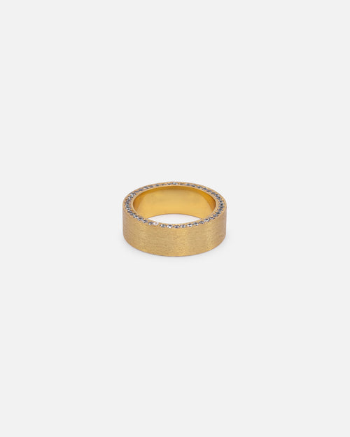 Saint Morta Iced Band Ring Iced Gold
