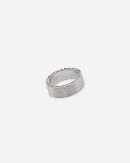 Saint Morta Iced Band Ring Iced White Gold