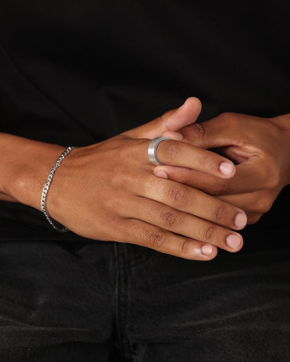 Saint Morta Iced Band Ring Iced White Gold